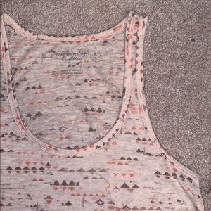 American Eagle peach burnout tank top